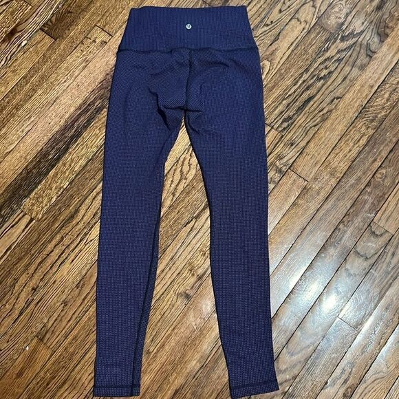 Lululemon Wunder Under Pant (Hi-Rise)
Teeny Check Black Cerulean Blue Size 8 - Picture 5 of 8